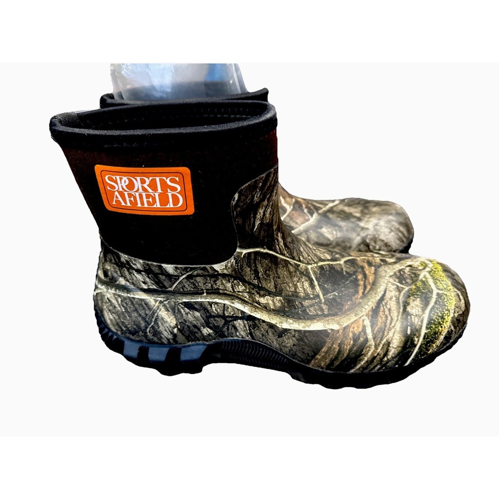 SPORTS AFIELD Pursuit 800 Rubber Ankle Boots Size 10 Camouflage NEW IN‎ BOX